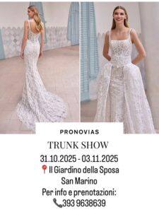 Trunk show di Pronovias