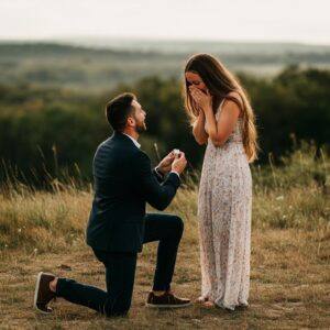 Foto di proposta di matrimonio